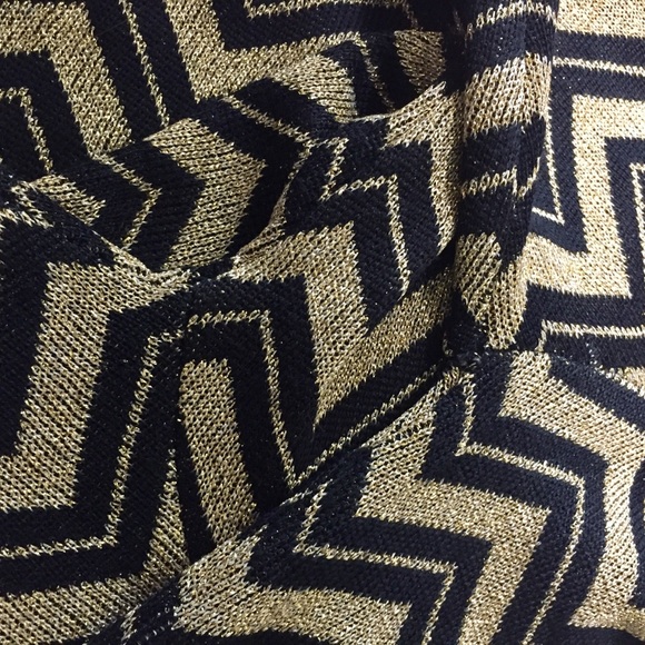 Vintage Black & gold cardigan sweater women’s S - Picture 8 of 13